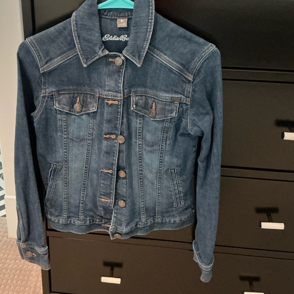 Eddie Bauer Women's Dark Blue Jean Jacket